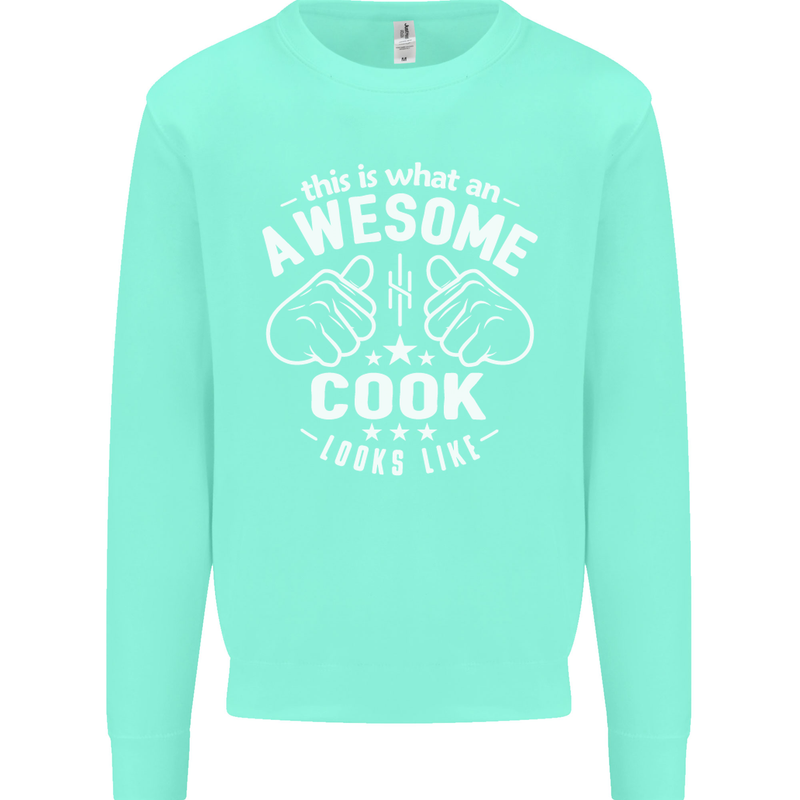 This Is What an Awesome Cook Looks Like Mens Sweatshirt Jumper Peppermint