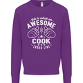 This Is What an Awesome Cook Looks Like Mens Sweatshirt Jumper Purple