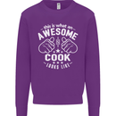 This Is What an Awesome Cook Looks Like Mens Sweatshirt Jumper Purple