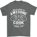 This Is What an Awesome Cook Looks Like Mens T-Shirt Cotton Gildan Charcoal