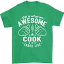 This Is What an Awesome Cook Looks Like Mens T-Shirt Cotton Gildan Irish Green