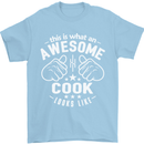 This Is What an Awesome Cook Looks Like Mens T-Shirt Cotton Gildan Light Blue