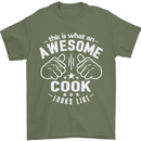 This Is What an Awesome Cook Looks Like Mens T-Shirt Cotton Gildan Military Green