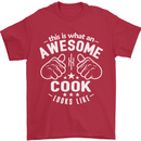 This Is What an Awesome Cook Looks Like Mens T-Shirt Cotton Gildan Red