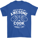 This Is What an Awesome Cook Looks Like Mens T-Shirt Cotton Gildan Royal Blue