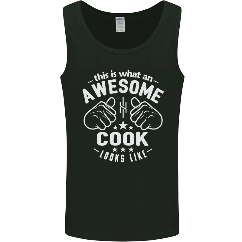 This Is What an Awesome Cook Looks Like Mens Vest Tank Top Black