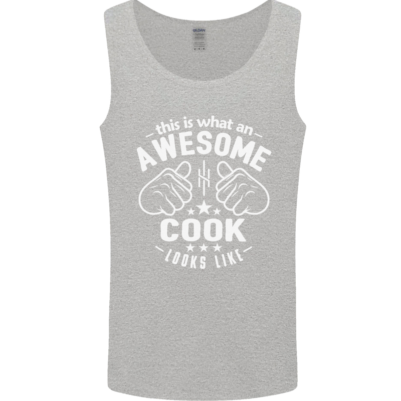 This Is What an Awesome Cook Looks Like Mens Vest Tank Top Sports Grey