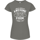 This Is What an Awesome Cook Looks Like Womens Petite Cut T-Shirt Charcoal