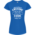 This Is What an Awesome Cook Looks Like Womens Petite Cut T-Shirt Royal Blue