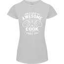 This Is What an Awesome Cook Looks Like Womens Petite Cut T-Shirt Sports Grey