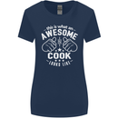 This Is What an Awesome Cook Looks Like Womens Wider Cut T-Shirt Navy Blue