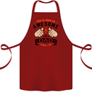 This Is What an Awesome Dad Cotton Apron 100% Organic Maroon