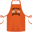 This Is What an Awesome Dad Cotton Apron 100% Organic Orange