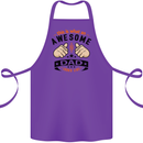 This Is What an Awesome Dad Cotton Apron 100% Organic Purple