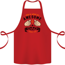 This Is What an Awesome Dad Cotton Apron 100% Organic Red
