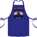 This Is What an Awesome Dad Cotton Apron 100% Organic Royal Blue