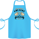 This Is What an Awesome Dad Cotton Apron 100% Organic Turquoise