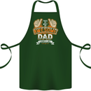 This Is What an Awesome Dad Father's Day Cotton Apron 100% Organic Forest Green