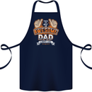 This Is What an Awesome Dad Father's Day Cotton Apron 100% Organic Navy Blue