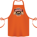 This Is What an Awesome Dad Father's Day Cotton Apron 100% Organic Orange