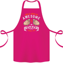 This Is What an Awesome Dad Father's Day Cotton Apron 100% Organic Pink