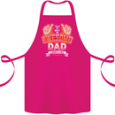 This Is What an Awesome Dad Father's Day Cotton Apron 100% Organic Pink