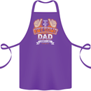 This Is What an Awesome Dad Father's Day Cotton Apron 100% Organic Purple
