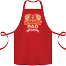 This Is What an Awesome Dad Father's Day Cotton Apron 100% Organic Red