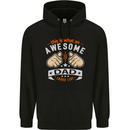This Is What an Awesome Dad Father's Day Mens 80% Cotton Hoodie Black