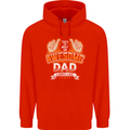 This Is What an Awesome Dad Father's Day Mens 80% Cotton Hoodie Bright Red