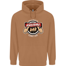 This Is What an Awesome Dad Father's Day Mens 80% Cotton Hoodie Caramel Latte