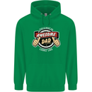 This Is What an Awesome Dad Father's Day Mens 80% Cotton Hoodie Irish Green