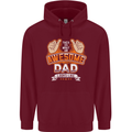 This Is What an Awesome Dad Father's Day Mens 80% Cotton Hoodie Maroon