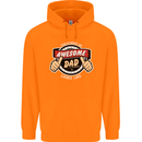 This Is What an Awesome Dad Father's Day Mens 80% Cotton Hoodie Orange