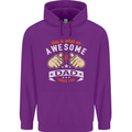 This Is What an Awesome Dad Father's Day Mens 80% Cotton Hoodie Purple