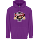 This Is What an Awesome Dad Father's Day Mens 80% Cotton Hoodie Purple