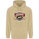 This Is What an Awesome Dad Father's Day Mens 80% Cotton Hoodie Sand