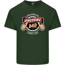 This Is What an Awesome Dad Father's Day Mens Cotton T-Shirt Tee Top Forest Green