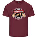 This Is What an Awesome Dad Father's Day Mens Cotton T-Shirt Tee Top Maroon