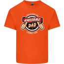 This Is What an Awesome Dad Father's Day Mens Cotton T-Shirt Tee Top Orange