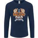 This Is What an Awesome Dad Father's Day Mens Long Sleeve T-Shirt Navy Blue