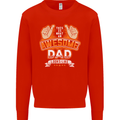 This Is What an Awesome Dad Father's Day Mens Sweatshirt Jumper Bright Red