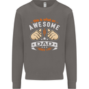 This Is What an Awesome Dad Father's Day Mens Sweatshirt Jumper Charcoal
