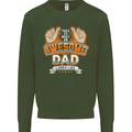 This Is What an Awesome Dad Father's Day Mens Sweatshirt Jumper Forest Green
