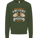 This Is What an Awesome Dad Father's Day Mens Sweatshirt Jumper Forest Green
