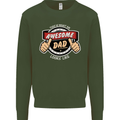 This Is What an Awesome Dad Father's Day Mens Sweatshirt Jumper Forest Green