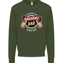 This Is What an Awesome Dad Father's Day Mens Sweatshirt Jumper Forest Green