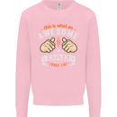This Is What an Awesome Dad Father's Day Mens Sweatshirt Jumper Light Pink