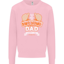 This Is What an Awesome Dad Father's Day Mens Sweatshirt Jumper Light Pink