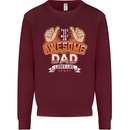 This Is What an Awesome Dad Father's Day Mens Sweatshirt Jumper Maroon